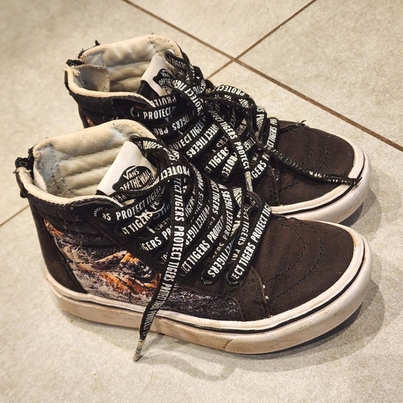 Vans kids toddler boys Protect Tigers Hi Top Shoes US11 - Picture 2 of 2